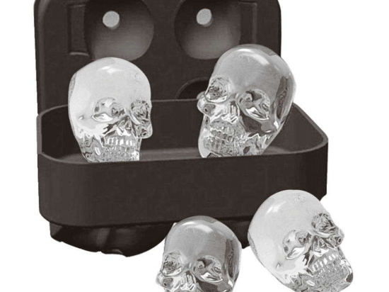 Θήκη Σιλικόνης Για Παγάκια Skulls 41515-05 11x8cm Grey Paderno Σιλικόνη