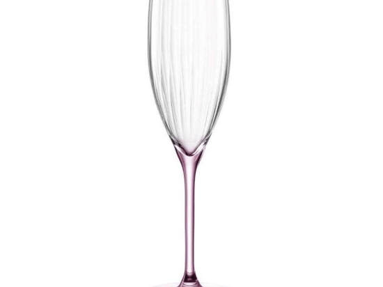 Ποτήρι Σαμπάνιας Poesia 022377L 250ml Clear-Pink Leonardo Γυαλί