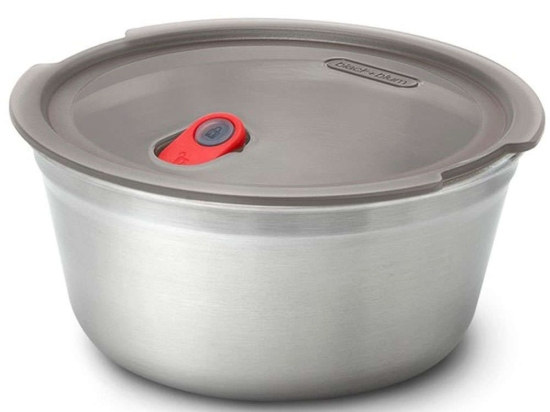 Δοχείο Φαγητού FBSS-BL-L017-FR 17x17x8,2cm 950ml Inox Black&Blum Ατσάλι,Σιλικόνη
