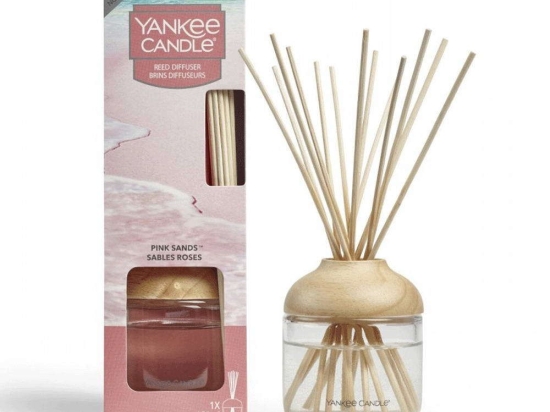 Αρωματικό Χώρου Με Στικς Pink Sands 1625220E 120ml Clear Yankee Candle