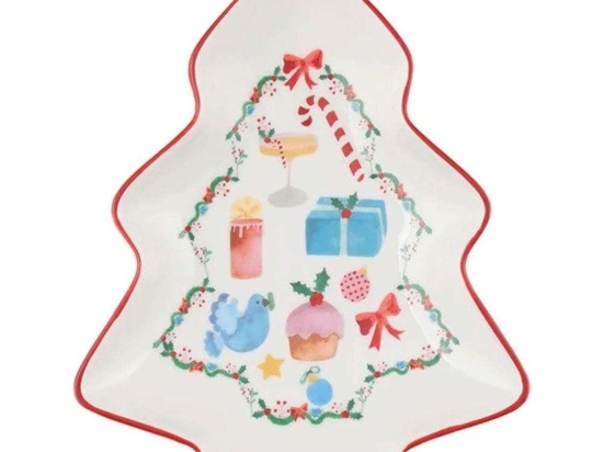 Πιάτο Έλατο Christmasville Tree ME0023 16cm Multi Maxwell&Williams