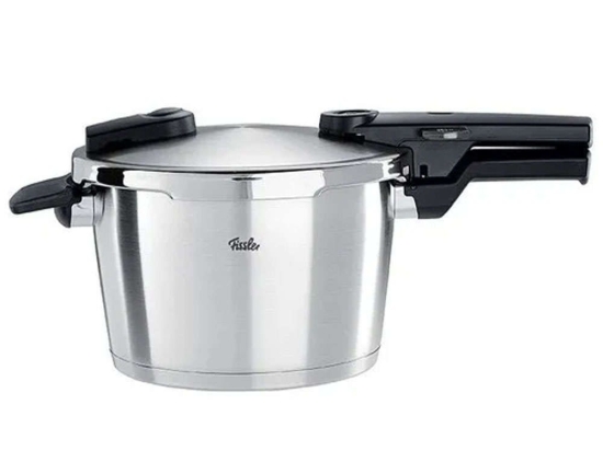 Χύτρα Ταχύτητας Vitaquick® Premium 602-410-04-000/0 22cm 4,5lt Inox-Black Fissler 5lt Ανοξείδωτο Ατσάλι