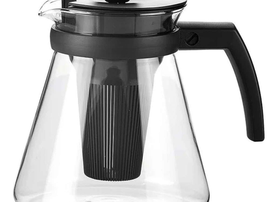Τσαγιέρα Με Φίλτρο Teo 646622 1,25lt Black-Clear Tescoma Πλαστικό, Γυαλί