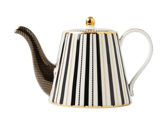 Τσαγιέρα Με Φίλτρο Regency Teas & C'S HV0482 1Lt Black-Multi Maxwell&Williams Πορσελάνη
