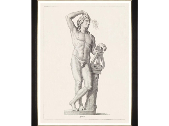 Κάδρο Greek Godess And Gods - Apollo FA13114 60X80 MindTheGap Κάθετοι Ξύλο