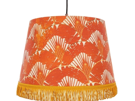 Φωτιστικό Οροφής Ravenala Orange CL50309 35X45X30Cm MindTheGap Μέταλλο,Ύφασμα