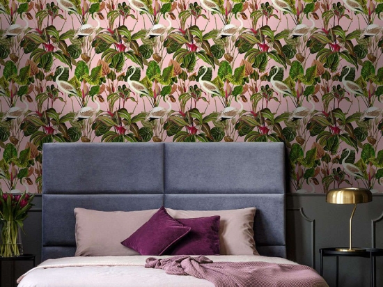 Ταπετσαρία Beverly Hills Pink WP20359 Green-Pink-White MindTheGap 52x300cm