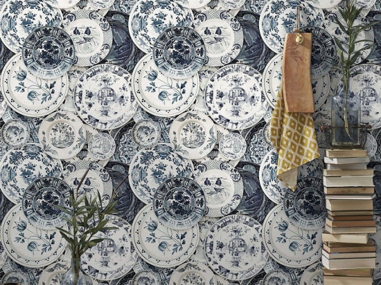 Ταπετσαρία Delftware Vintage WP20188 Blue-White MindTheGap 52x300cm