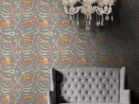 Ταπετσαρία Fresce WP20196 Red-Yellow-Taupe-Grey MindTheGap 52x300cm