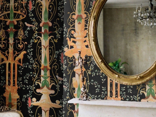 Ταπετσαρία Gardens Of Pompeii WP20198 Red-Taupe-Green-Black MindTheGap 52x300cm