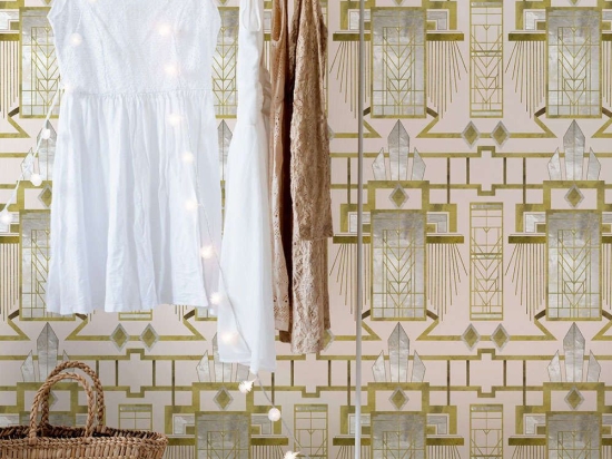 Ταπετσαρία Glamour WP20227 Gold-Pink MindTheGap 52x300cm
