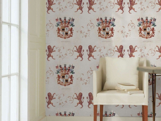 Ταπετσαρία Heraldry WP20078 Black-White-Red MindTheGap 52x300cm