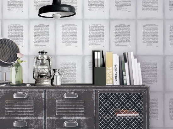 Ταπετσαρία Inside Book WP20101 Black-White MindTheGap 52x300cm
