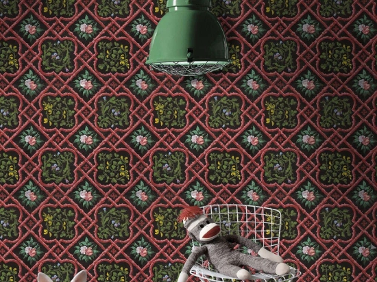Ταπετσαρία Latticework WP20105 Green-Red-Yellow MindTheGap 52x300cm