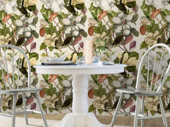 Ταπετσαρία Magnolia Taupe WP20152 Taupe-Brown-Yellow-White MindTheGap 52x300cm