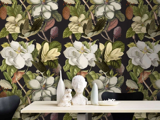 Ταπετσαρία Magnolia WP20171 Green-White-Beige-Black MindTheGap 52x300cm