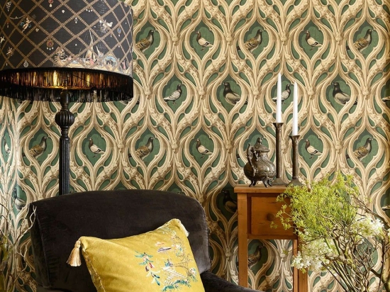 Ταπετσαρία Manor's Walls WP20473 Green-Taupe MindTheGap 52x300cm