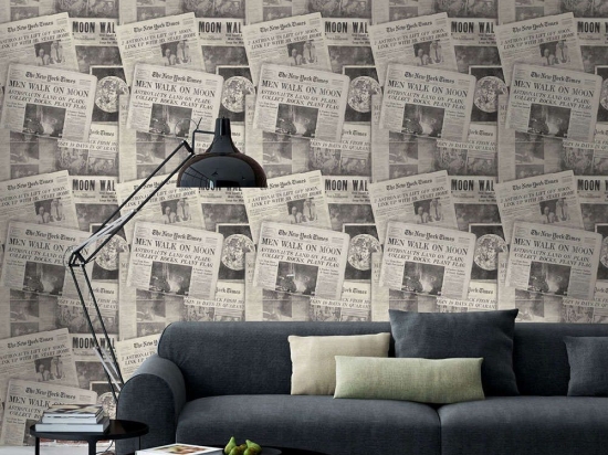 Ταπετσαρία Moonwalker Neutral WP20016 Black-White-Grey MindTheGap 52x300cm