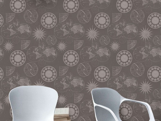 Ταπετσαρία Navigation Brown WP20039 Grey-Brown-Sepia MindTheGap 52x300cm