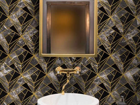 Ταπετσαρία Neo Onyx WP20350 Grey-Black-Gold MindTheGap 52x300cm