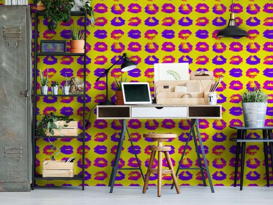 Ταπετσαρία Neon Kiss WP20381 Yellow-Purple-Pink MindTheGap 52x300cm