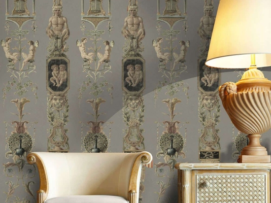 Ταπετσαρία Pilasters Grey WP20190 Taupe-Green-Beige-Brown MindTheGap 52x300cm
