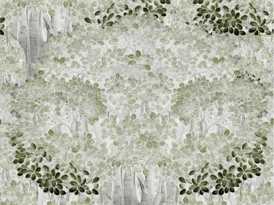 Ταπετσαρία Savage Leaves Neutral WP20467 Grey-Green-White MindTheGap 52x300cm