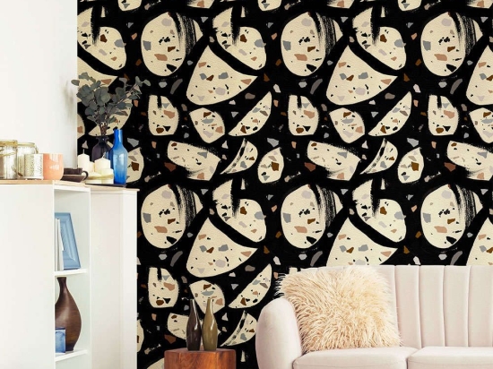 Ταπετσαρία Terrazzo WP20335 Grey-Brown-Black MindTheGap 52x300cm