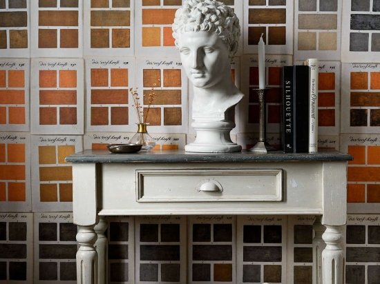 Ταπετσαρία Traite Des Couleurs WP20414 Brown-Yellow-White MindTheGap 52x300cm