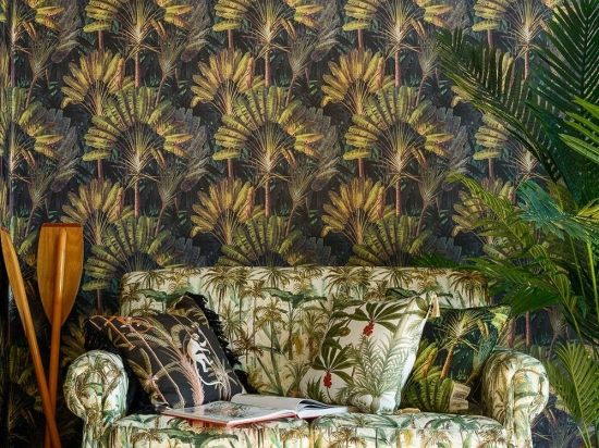 Ταπετσαρία Traveller'S Palm Sunset WP20526 Green-Brown-Black MindTheGap 52x300cm