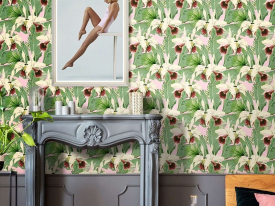 Ταπετσαρία Treasure Island Pink WP20365 Green-Pink-White,Red MindTheGap 52x300cm