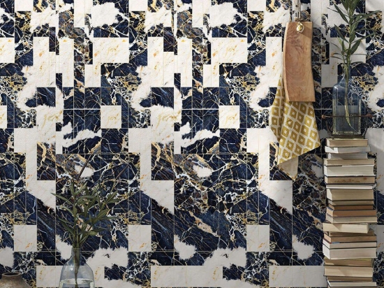 Ταπετσαρία Tribeca WP20355 Blue-Taupe-Black MindTheGap 52x300cm