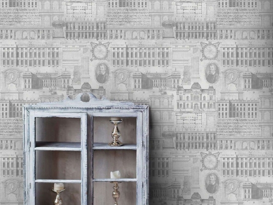 Ταπετσαρία Vitruvius Neutral WP20027 Black-White-Gray MindTheGap 52x300cm