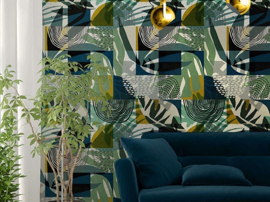 Ταπετσαρία Wilderness WP20336 Green-Blue-Taupe MindTheGap 52x300cm