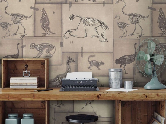 Ταπετσαρία Zooarchaeology WP20236 Brown-Grey-Black MindTheGap 52x300cm