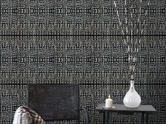 Ταπετσαρία Zulu WP20260 White-Black MindTheGap 52x300cm