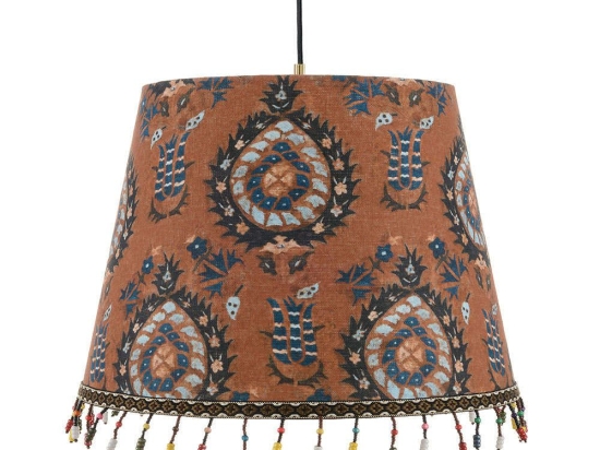 Φωτιστικό Οροφής Flourish Sienna CL50377 ø35xø45xH30 Orange-Multi MindTheGap Μέταλλο,Ύφασμα