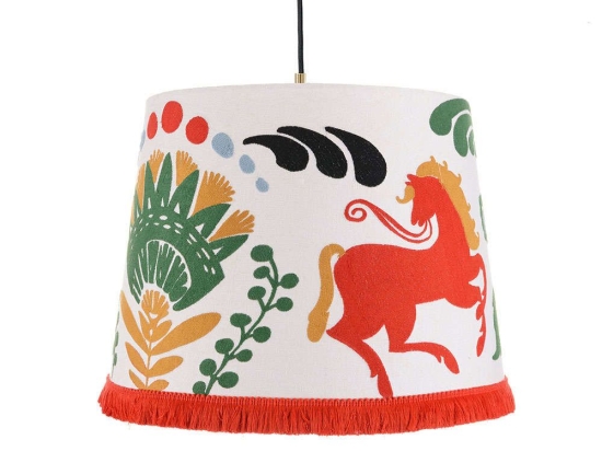 Φωτιστικό Οροφής Horse Parade CL50358 ø25xø35xH25 Orange-Multi MindTheGap Μέταλλο,Ύφασμα