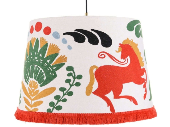 Φωτιστικό Οροφής Horse Parade CL50366 ø45xø55xH35 Orange-Multi MindTheGap Μέταλλο,Ύφασμα