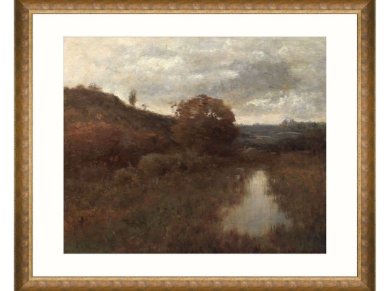 Κάδρο Autumn Landscape By A Wyant FA13270 80x65cm Green-Brown MindTheGap Οριζόντιοι Ξύλο