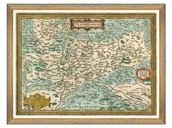 Κάδρο Transylvania 1612 By Ortelus FA13269 80x60cm Green MindTheGap Οριζόντιοι Ξύλο