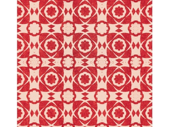 Ταπετσαρία Aegean Tiles Wp30052 52X1000Cm White-Red Mindthegap 52x1000cm
