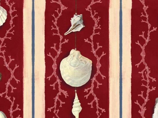 Ταπετσαρία Coquillage Wp20573 3*52X300Cm White-Red Mindthegap 52x300cm