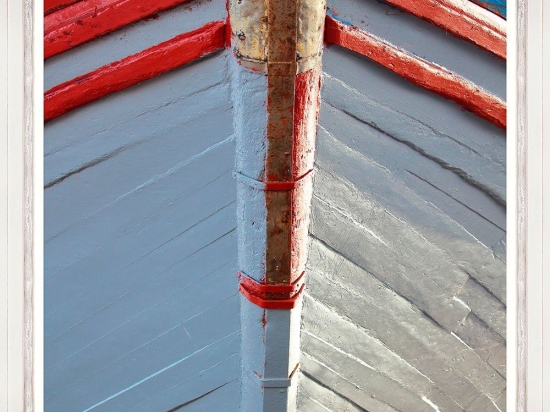 Κάδρο Boat Bow I Fa13351 70X100Cm White-Red Mindthegap Τετράγωνοι Ξύλο
