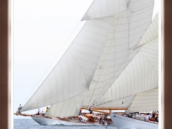 Κάδρο Seagoing Iv Fa13391 70X70Cm White-Ciel Mindthegap Τετράγωνοι Ξύλο