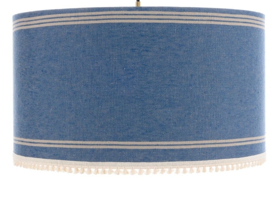 Φωτιστικό Οροφής Katalin Cl50409 Ø35X22 E27 White-Blue Mindthegap Μέταλλο,Ύφασμα