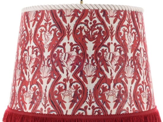 Φωτιστικό Οροφής Syracuse Cl50397 Ø25Xø35Xh25 E27 White-Red Mindthegap Μέταλλο,Ύφασμα