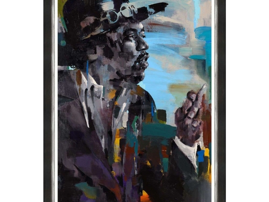 Κάδρο Jimi Hendrix FA13444 70x100cm Multi MindTheGap Κάθετοι Ξύλο,Ακρυλικό