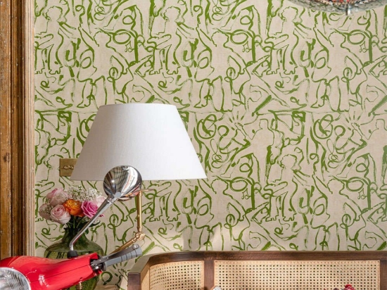 Ταπετσαρία On The Stage WP30091 52x1000cm Green-Taupe MindTheGap