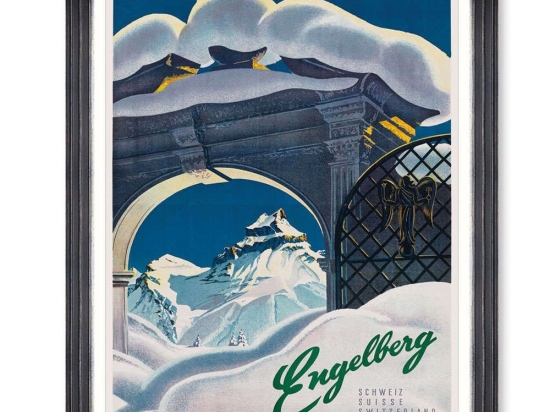 Κάδρο Engelberg Poster FA13453 50x70cm Multi MindTheGap Κάθετοι Ξύλο,Γυαλί